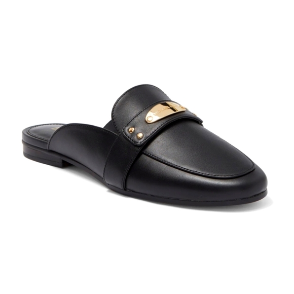 MICHAEL Michael Kors Shoes - Michael KORS MK Plate Mule With Gold Details Size 6.5